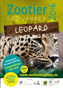 2016  Zootier des Jahres - Leopard - Plakat
